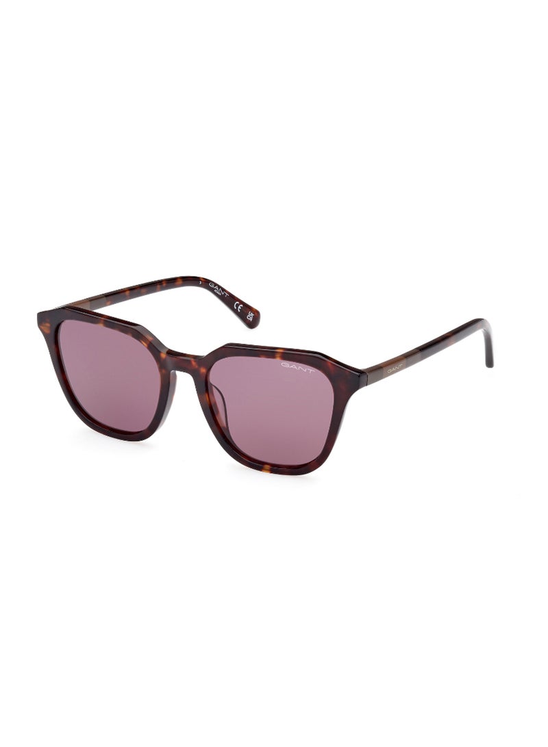 GANT Women's UV Protection Asymmetrical Shape Acetate Sunglasses GA809952E50 - Lens Size: 50 Mm - Dark Havana - Image 1